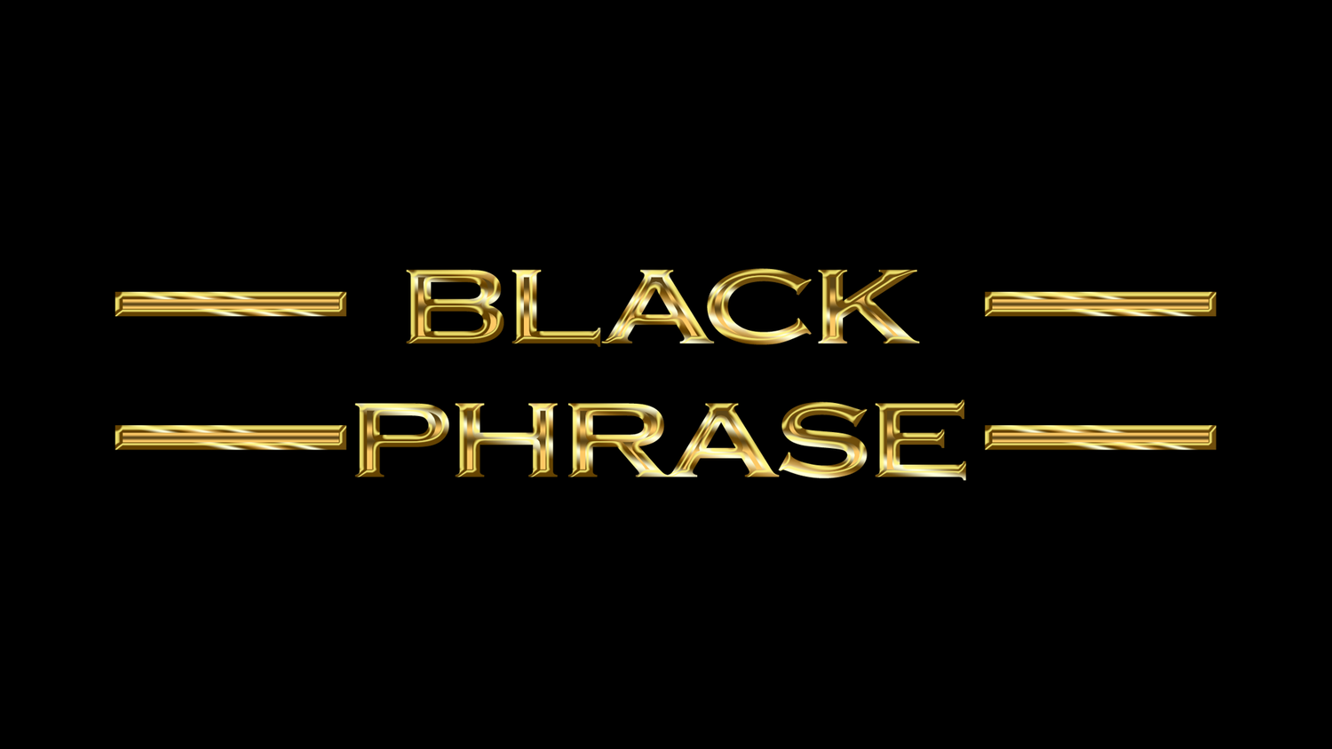 Brand Black Phrase
