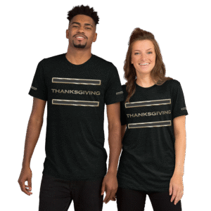 Thanksgiving Day Thin T-Shirt Gold